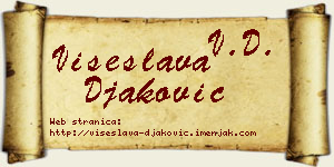 Višeslava Đaković vizit kartica